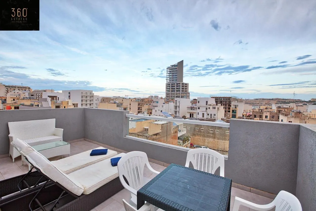 Beautiful, 2Br Penthouse With Large Balcony + Bbq By 360 Estates Apartment Gzira 0*,  Malta