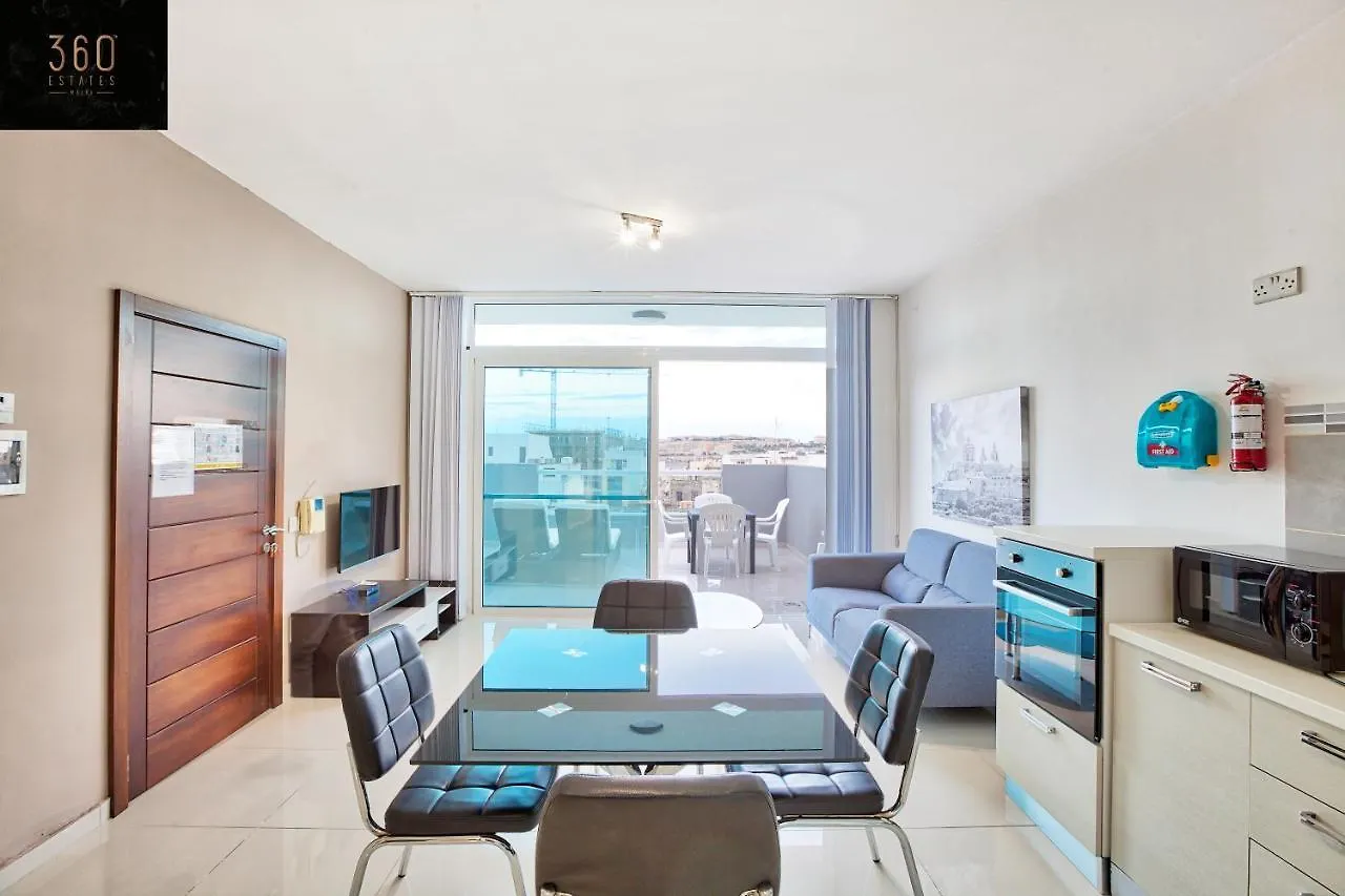 Beautiful, 2Br Penthouse With Large Balcony + Bbq By 360 Estates Apartment Gzira
