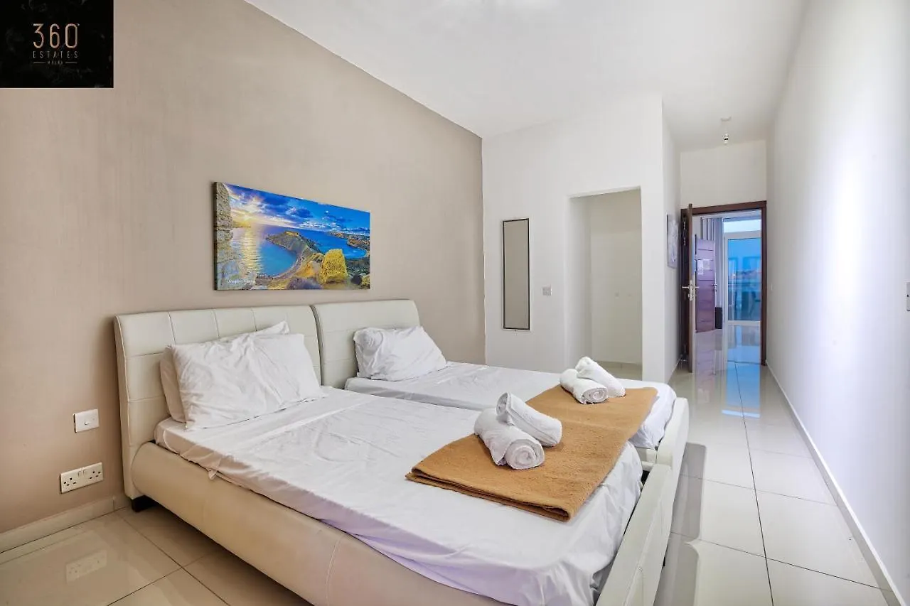 Beautiful, 2Br Penthouse With Large Balcony + Bbq By 360 Estates Apartment Gzira
