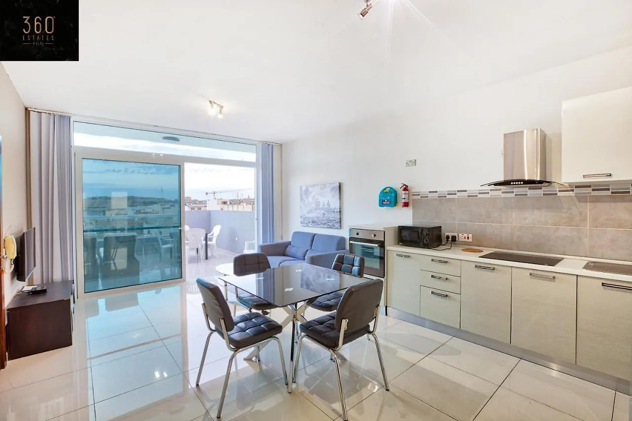 Beautiful, 2Br Penthouse With Large Balcony + Bbq By 360 Estates Apartment Gzira 0*,  Malta