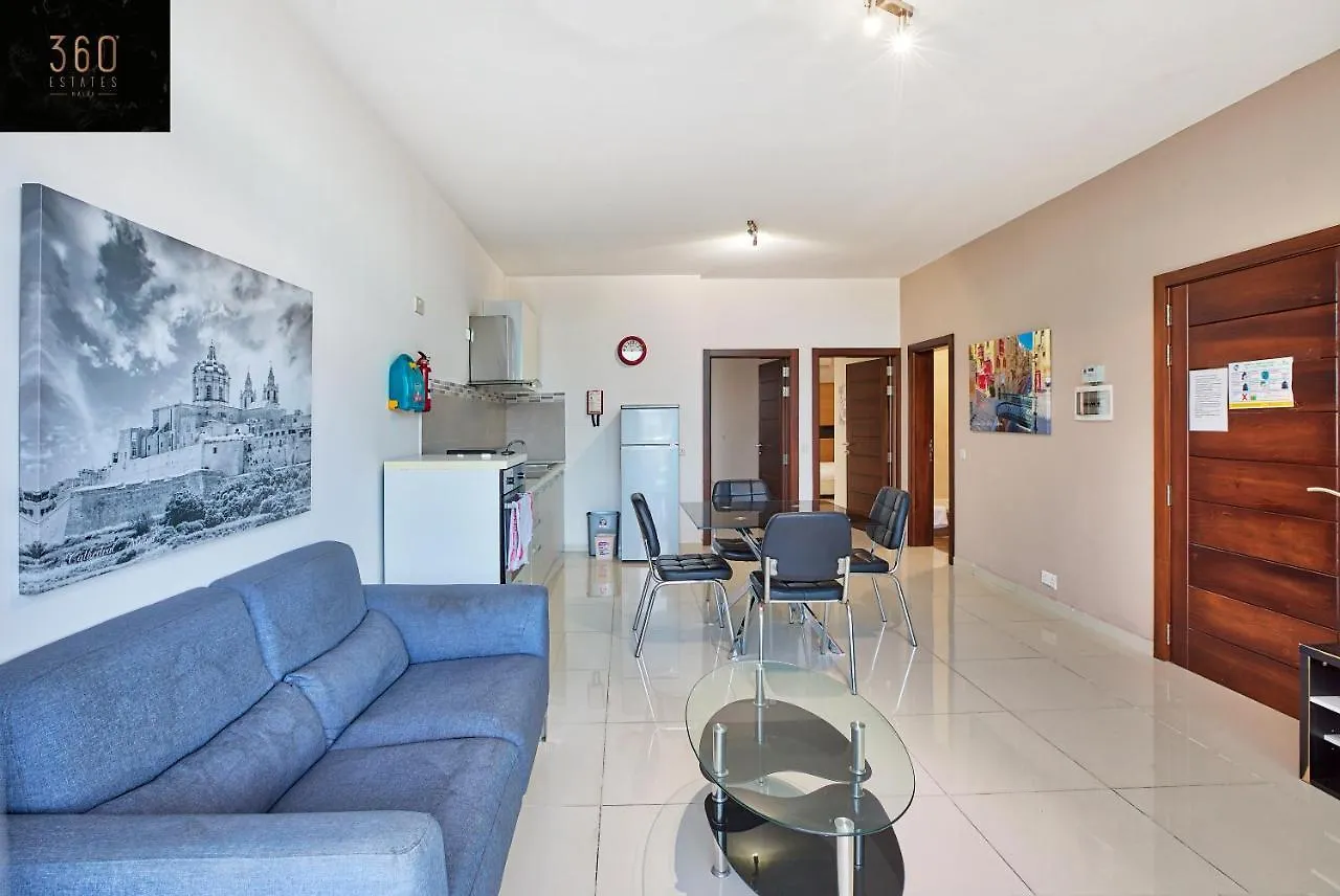 Beautiful, 2Br Penthouse With Large Balcony + Bbq By 360 Estates Apartment Gzira